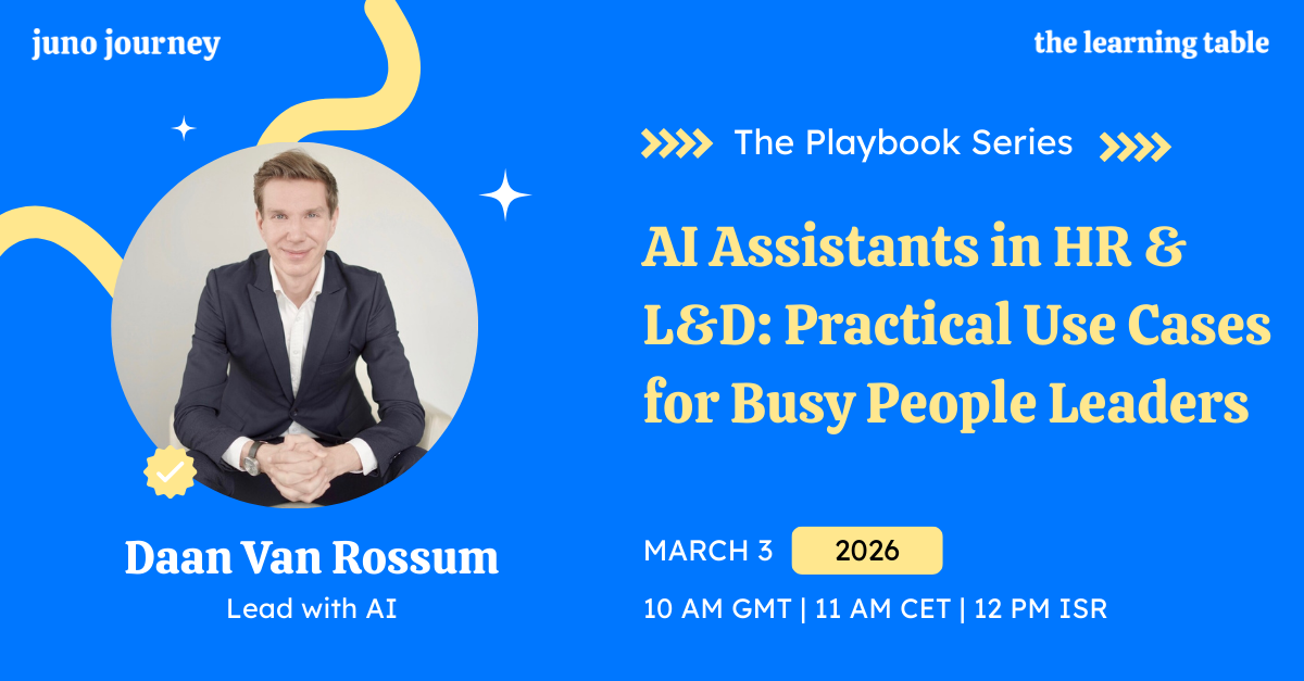 The playbook series #2: AI Assistants in HR & L&D: Practical Use Cases for Busy People Leaders
